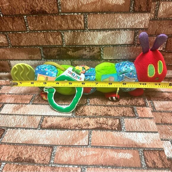 Very Hungry Caterpillar Teether Rattle sensory soft toy - Picture 5 of 8